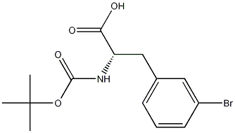 (S)-N-BOC-3-溴苯丙氨酸结构式