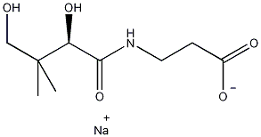 泛酸钠结构式