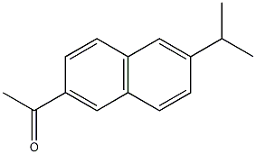 6-乙酰基-2-异丙基萘结构式