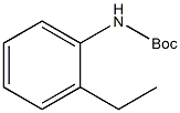 N-(叔-丁氧羰基)-2-乙基苯胺结构式