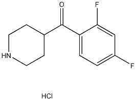 4-(2,4-二氯苯甲酰基)哌啶盐酸盐结构式