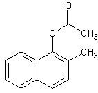 2-甲基萘酚-1-乙酸酯结构式