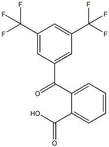 2-[3,5-Bis(trifluoromethyl)benzoyl]benzoic acid结构式