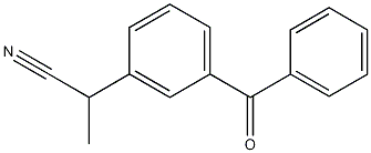 3-(1-氰乙基)二苯甲酮结构式
