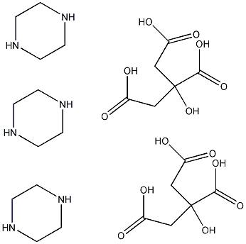 哌嗪柠檬酸盐结构式