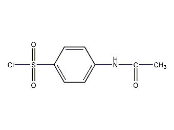 4-乙酰氨基苯磺酰氯结构式