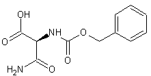 N-苄氧羰基-L-天冬酰胺结构式