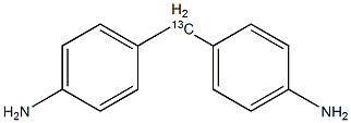 4,4'-亚甲基-13C-二苯胺结构式