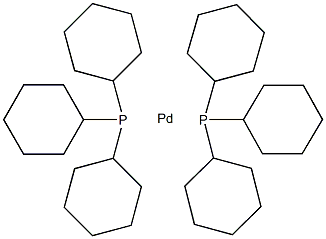 双(三环乙膦)钯结构式