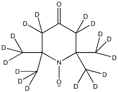4-氧-2,2,6,6-四甲基哌啶-d16-1-氧自由基结构式