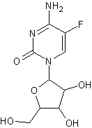 5-氟胞苷结构式