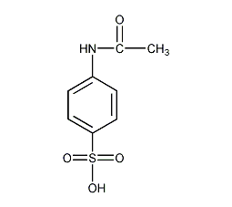 N-乙酰氨基苯磺酸结构式