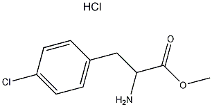 对-氯-dl-苯基丙氨酸甲基酯盐酸结构式