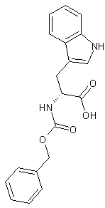 N(α)-苄氧羰基-D-色氨酸结构式