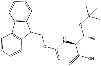 芴甲氧羰基-O-叔丁基-L-苏氨酸结构式