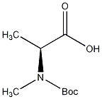 丁氧羰基-羟基化N-甲基丙氨酸结构式