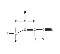 1,1-双(三氟甲基)-2,2-二氰乙烯基结构式