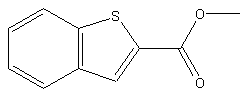 苯并[b]噻吩-2-羧酸甲酯结构式
