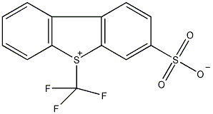 S-(三氟甲基)二苯并噻吩鎓-3-磺酸盐结构式