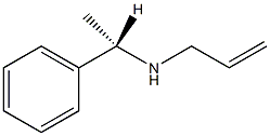 (S)-(−)-N-烯丙基-α-甲基苯甲胺结构式