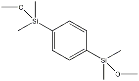 1,4-双(甲氧基甲基硅)苯结构式