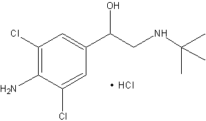 克伦特罗盐酸盐结构式