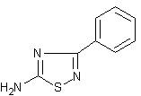 5-氨基-3-苯基-1,2,4-噻重氮结构式