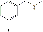 3-氟-N-甲基苯甲胺结构式