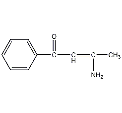 3-氨基-1-苯基-2-丁烯-1-酮结构式