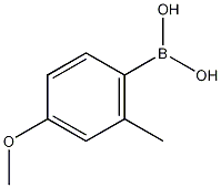 4-甲氧基-2-甲基苯硼酸结构式