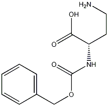 N-alpha-苄氧羰基-L-2,4-二氨基丁酸结构式