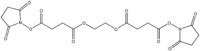 乙二醇双(丁二酸N-羟基琥珀酰亚胺酯)结构式
