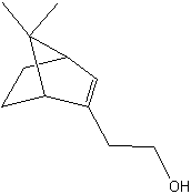 2-(6,6-二甲基双环[3.1.1]-2-庚烯基)乙醇结构式