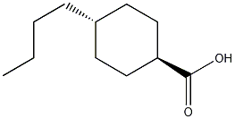 反式4-丁基环己烷羧酸结构式