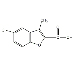 5-氯-3-甲基-1-呋喃-2-羧酸结构式