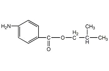 异丁基4-氨基苯甲酸结构式