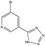 5-(5-溴-3-吡啶基)-1H-四唑结构式