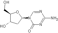 5-氮杂-2'-脱氧胞苷结构式