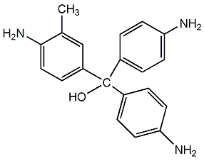 (4-氨基-3-甲苯基)-双(4-氨苯基)甲醇结构式