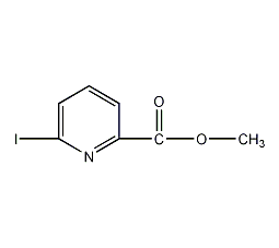 6-碘吡啶-2-甲酸甲酯结构式