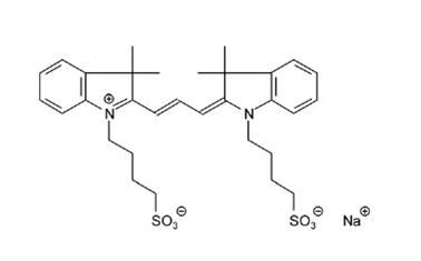 2-[3-[3,3-Dimethyl-1-(4-sulfobutyl)-1,3-dihydro-indol-2-ylidene]-propenyl]-3,3-dimethyl-1- (4-sulfobutyl)-3H-indolium hydroxide, inner salt, sodium salt