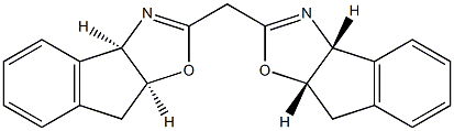 (+)-2,2'-亚甲基双[(3aR,8aS)-3a,8a-二氢-8H-茚并[1,2-d]恶唑]结构式