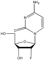2'-脱氧-2'-氟胞苷结构式