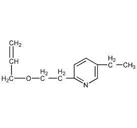 2-(5-乙基l-2-吡啶)丙烯酸乙酯结构式
