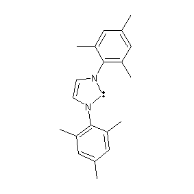 1,3-双(2,4,6-三甲基苯基)-1,3-二氢-2H-咪唑-2-亚基结构式
