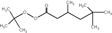 叔丁基过氧化-3,5,5-三甲基己酸酯结构式