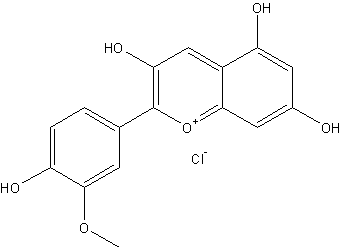 氯化芍药素结构式