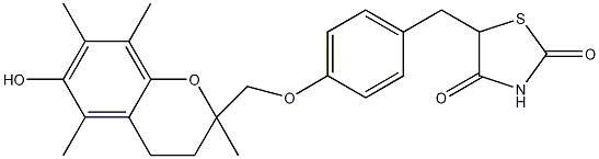 曲格列酮结构式