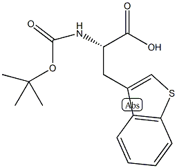 Boc-3-(3-苯并噻嗯基)-L-丙氨酸结构式