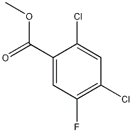 2,4-二氯-5-氟苯甲酸甲酯结构式